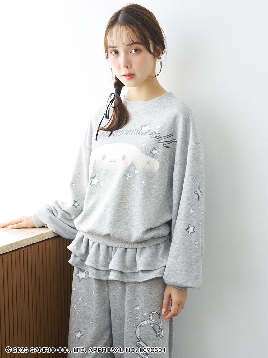 SNIDEL HOME「【Cinnamoroll】ラメスウェットプルオーバー」|ルームウェア|