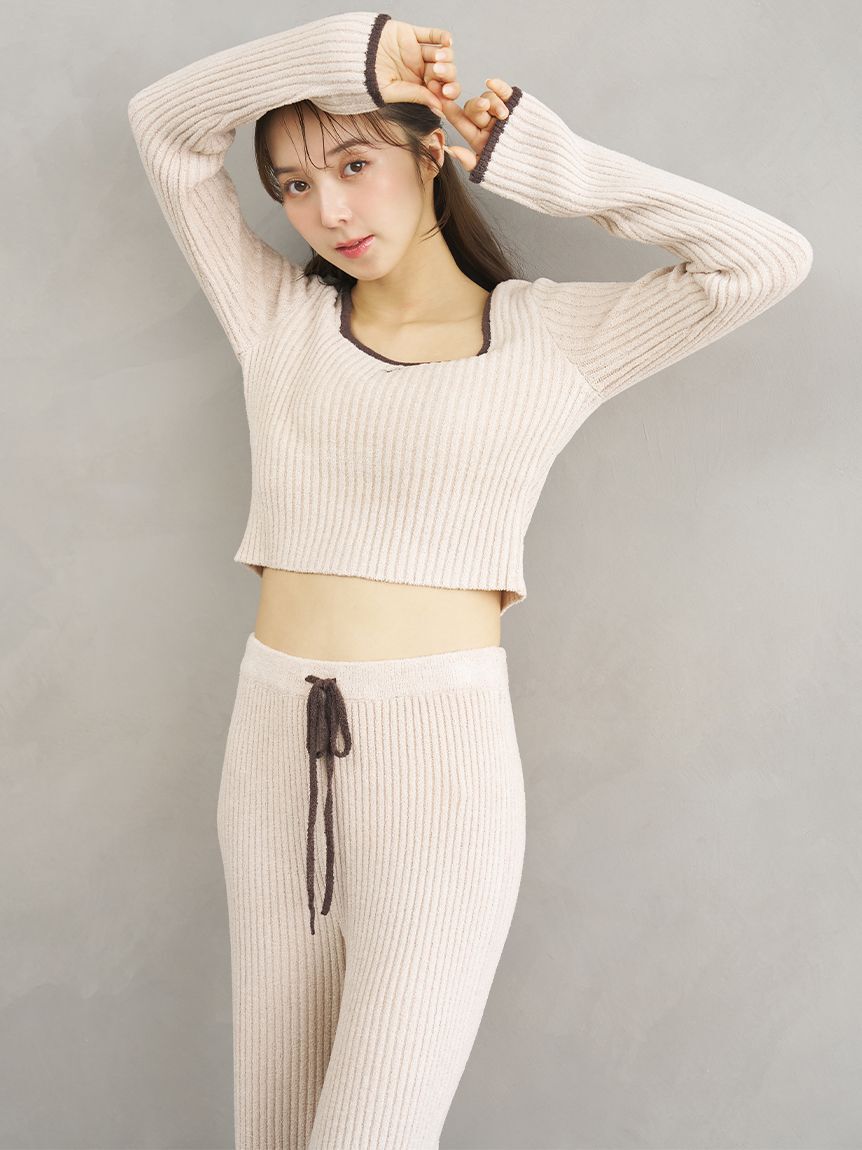 SNIDEL HOME「【Milky】スクエアネックカップインプルオーバー」|ルームウェア|