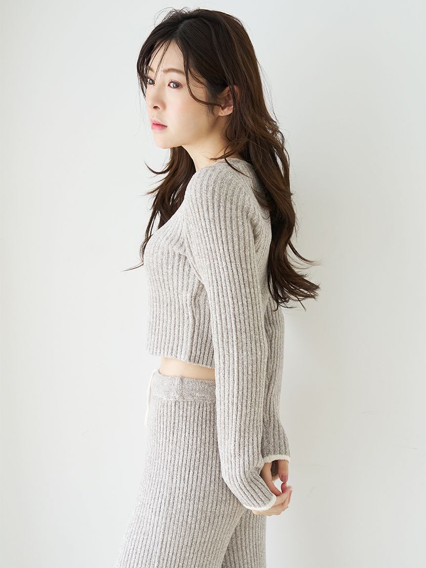 SNIDEL HOME「【Milky】スクエアネックカップインプルオーバー」|ルームウェア|