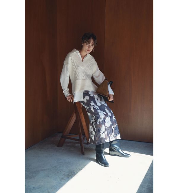 ELENDEEK「BLURRED SHAGGY SK」|スカート|