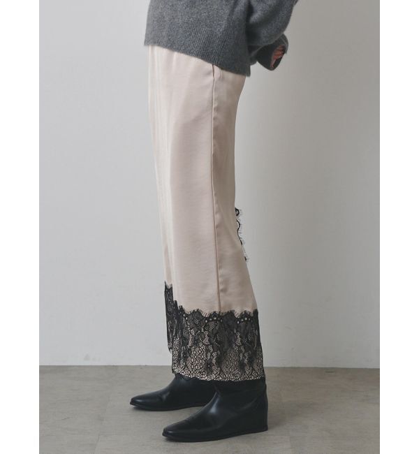 ELENDEEK「【Kaori Iseki&times;ELENDEEK】LACE HEM SATIN SK」|スカート|