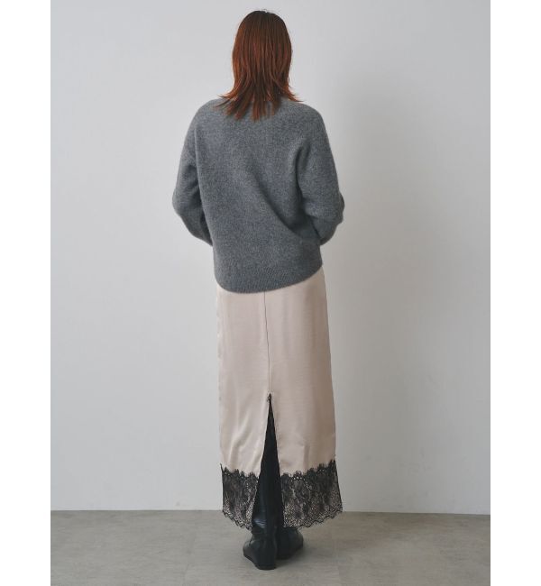 ELENDEEK「【Kaori Iseki&times;ELENDEEK】LACE HEM SATIN SK」|スカート|
