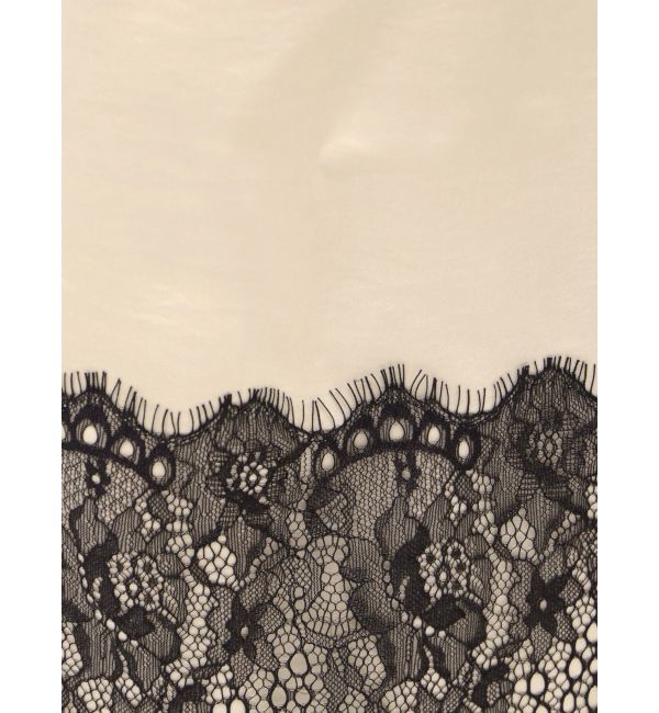 ELENDEEK「【Kaori Iseki&times;ELENDEEK】LACE HEM SATIN SK」|スカート|