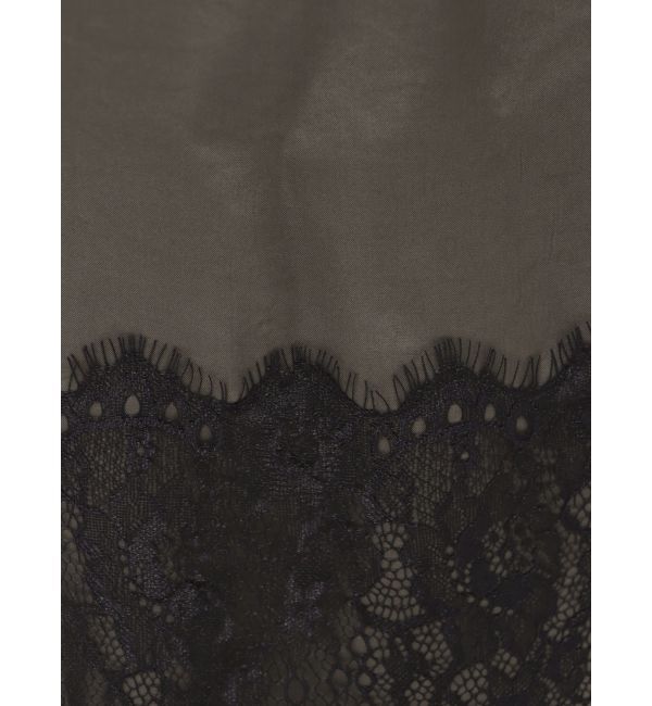 ELENDEEK「【Kaori Iseki&times;ELENDEEK】LACE HEM SATIN SK」|スカート|