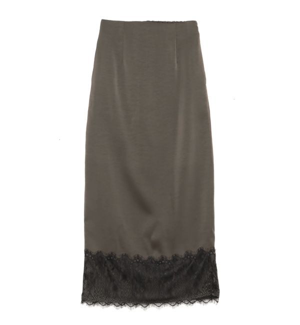 ELENDEEK「【Kaori Iseki&times;ELENDEEK】LACE HEM SATIN SK」|スカート|