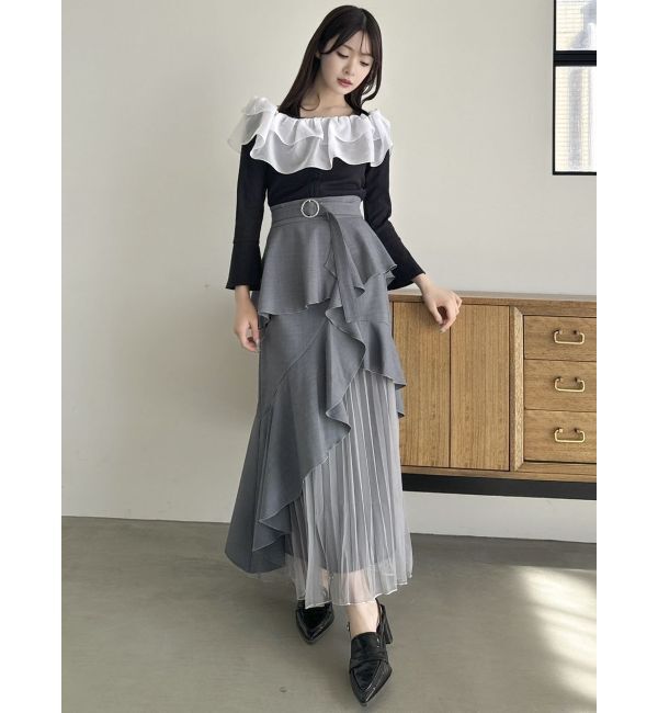 dazzlin「ショルダーフリルカットトップス」|Tシャツ・カットソー|
