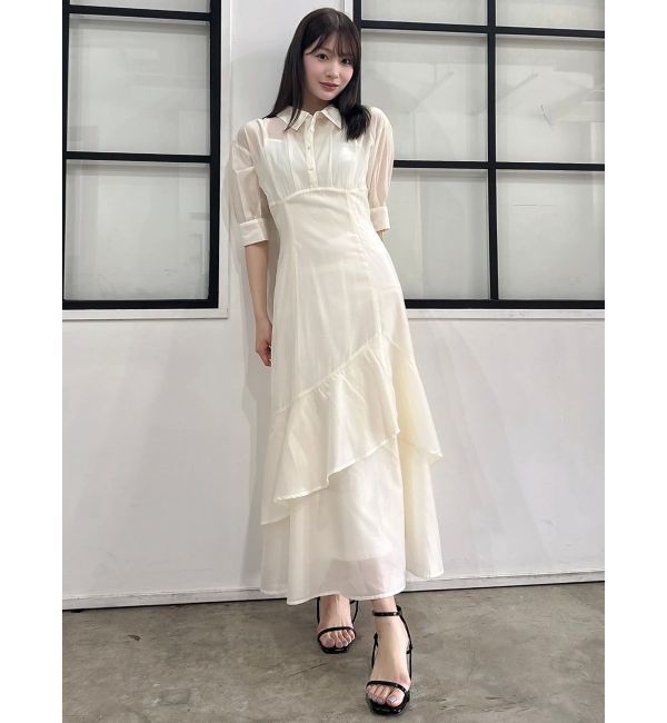 dazzlin「レイヤードシャツドッキングワンピース」|ワンピース|
