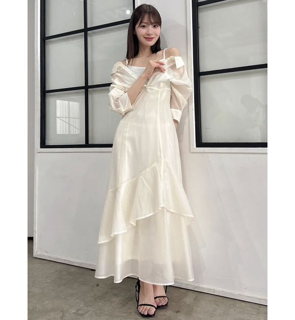 dazzlin「レイヤードシャツドッキングワンピース」|ワンピース|