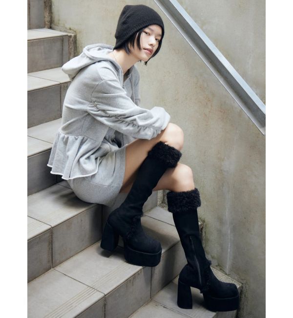 EMODA「ムートンプランプフィットブーツ」|ロングブーツ|