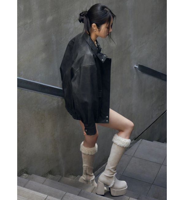 EMODA「ムートンプランプフィットブーツ」|ロングブーツ|