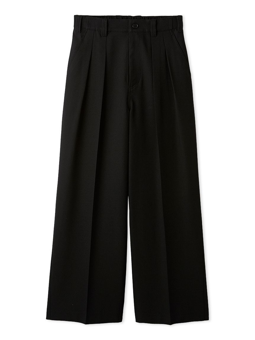 Mila Owen「【MILA PANTS】【UVカット】クールタッチ後ろゴム２タックワイドパンツ」|チノ|