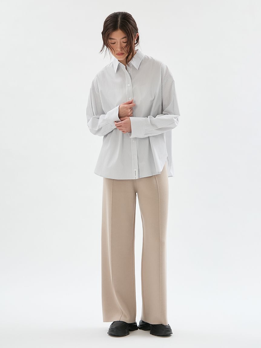 emmi atelier「ウールミックスニットパンツ【セットアップ対応】」|チノ|