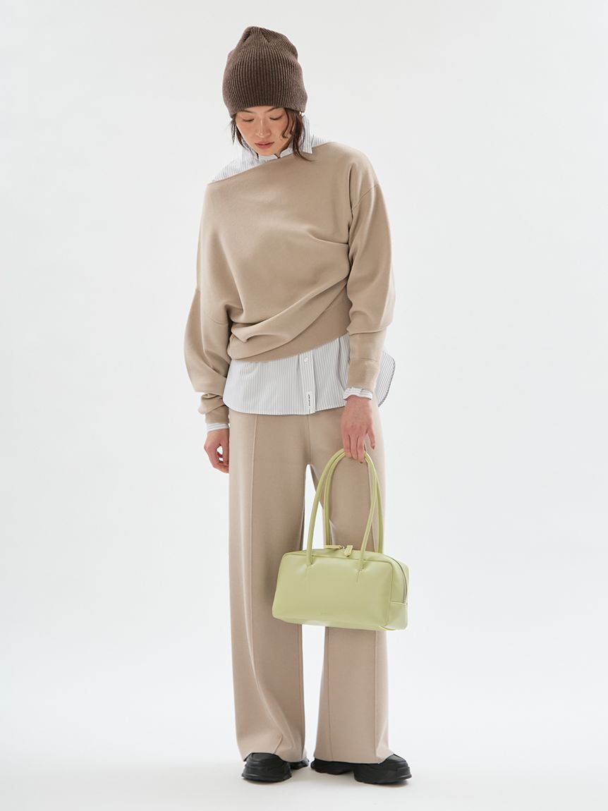emmi atelier「ウールミックスニットパンツ【セットアップ対応】」|チノ|