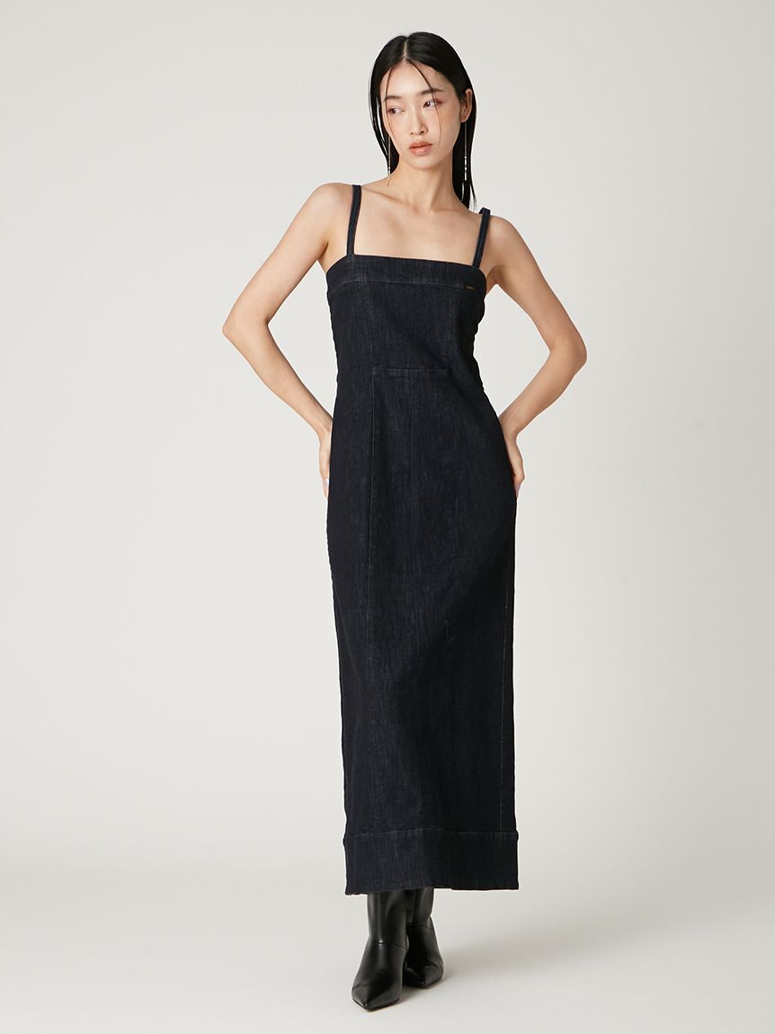 FRAY I.D「【Lee&times; FRAY I.D】ストレートデニムキャミワンピース」|ワンピース|