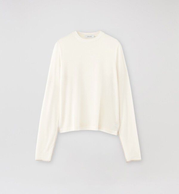  「【Lyocell SILK】ロングスリーブTシャツ」|Tシャツ・カットソー|ホワイト