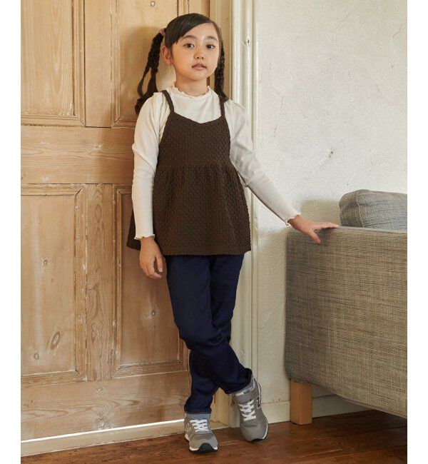 ikka kids「フクレジャカードキャミドッキングロンT（120~160cm）【WEB限定カラー展開】」|シャツ・ブラウス|
