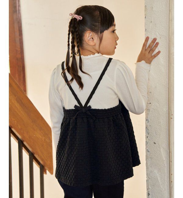 ikka kids「フクレジャカードキャミドッキングロンT（120~160cm）【WEB限定カラー展開】」|シャツ・ブラウス|
