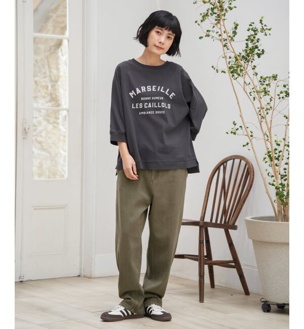 Lbc with Life「コットンラグラン7分袖Tシャツ」|Tシャツ・カットソー|