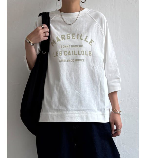Lbc with Life「コットンラグラン7分袖Tシャツ」|Tシャツ・カットソー|