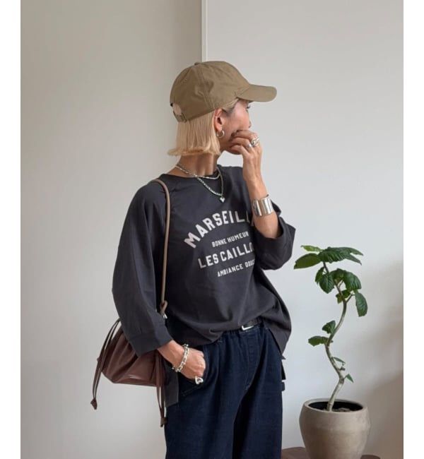 Lbc with Life「コットンラグラン7分袖Tシャツ」|Tシャツ・カットソー|