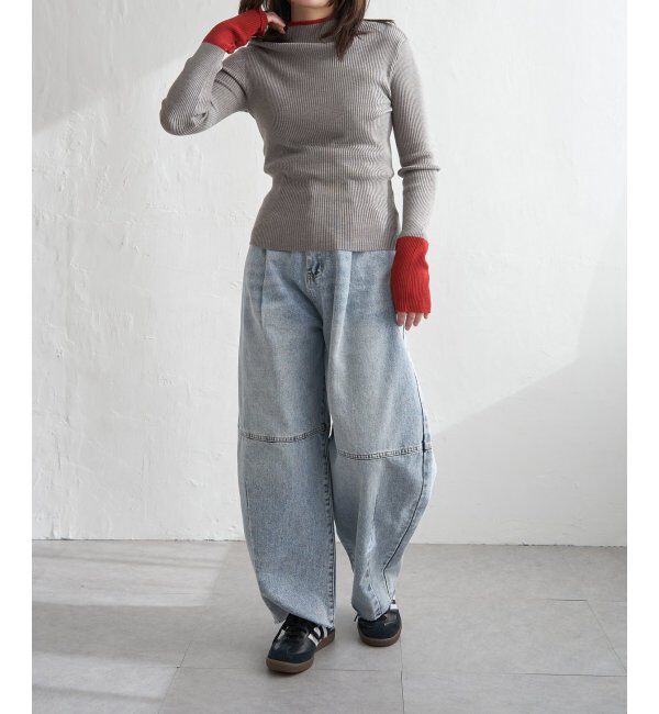VENCE share style「配色クールクールハイネックプルオーバー」|タンクトップ|
