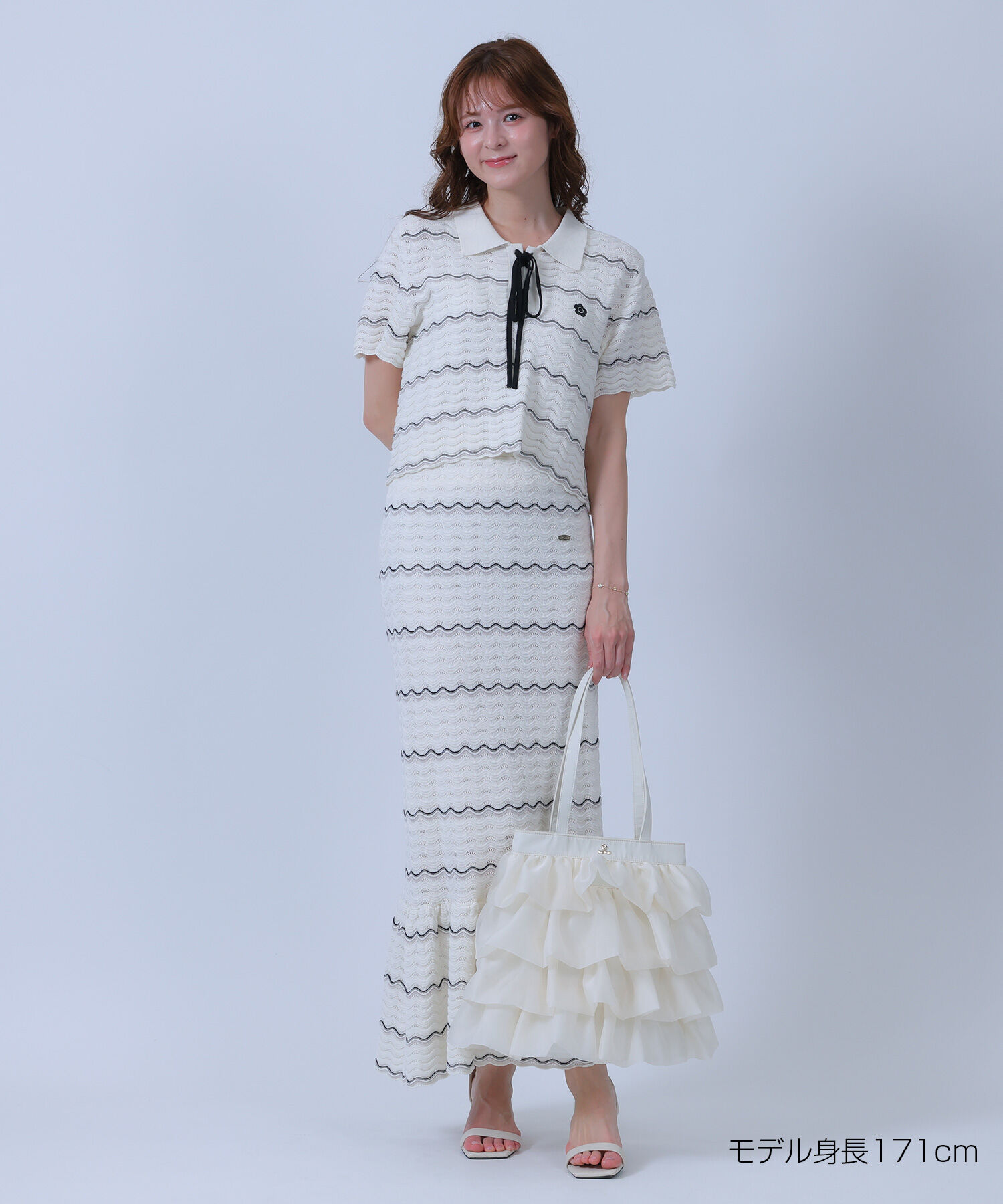 MARY QUANT「ウェーブニット プルオーバー」|ニット・セーター|