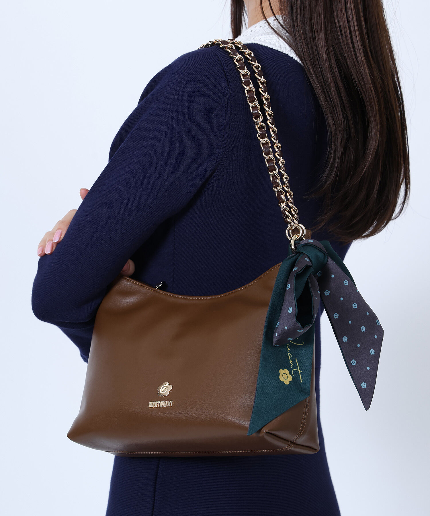 MARY QUANT「ロゴメタルチェーン ショルダー」|ショルダー・メッセンジャー|