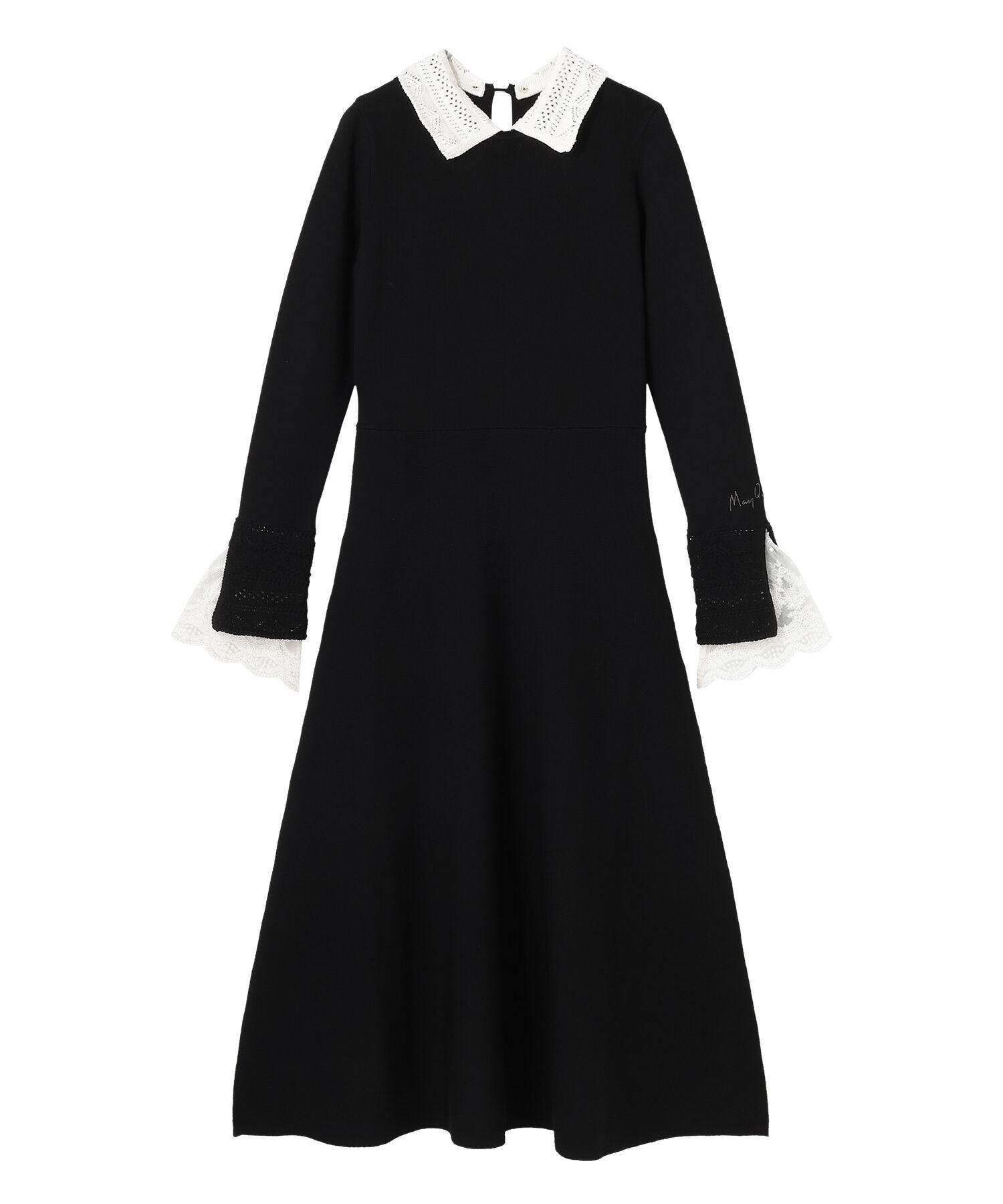 MARY QUANT「クロッシェカラーニットロング ワンピース」|ワンピース|