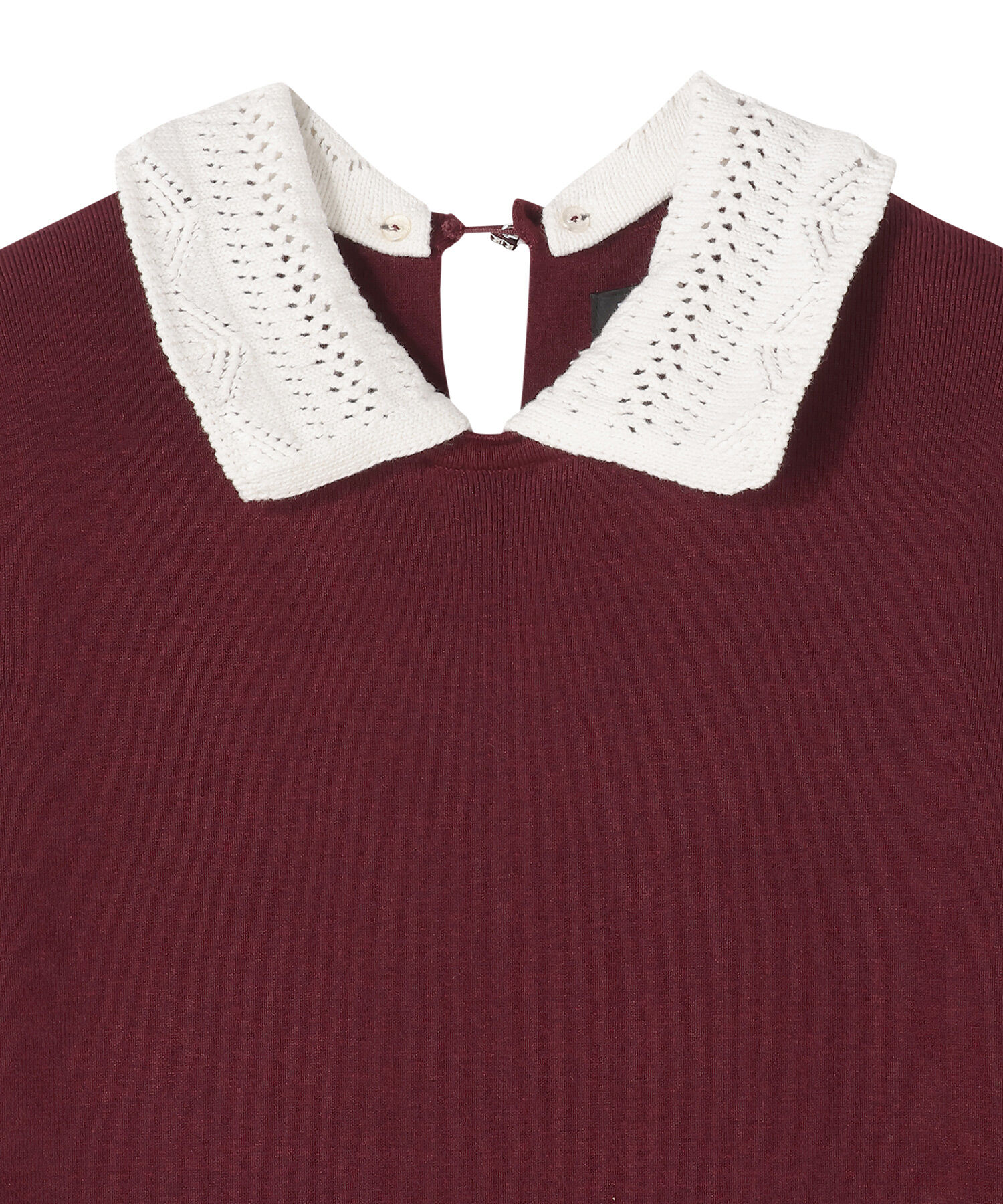 MARY QUANT「クロッシェカラーニットロング ワンピース」|ワンピース|