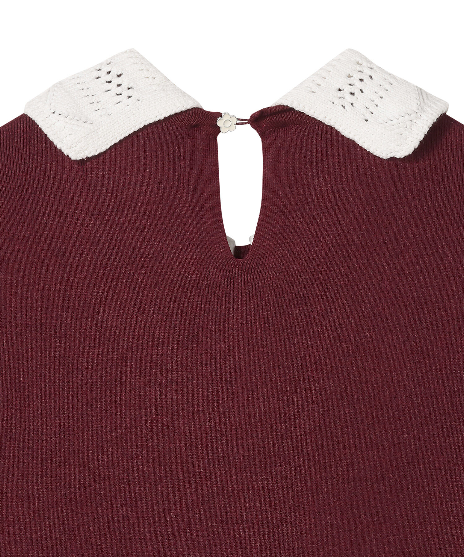 MARY QUANT「クロッシェカラーニットロング ワンピース」|ワンピース|