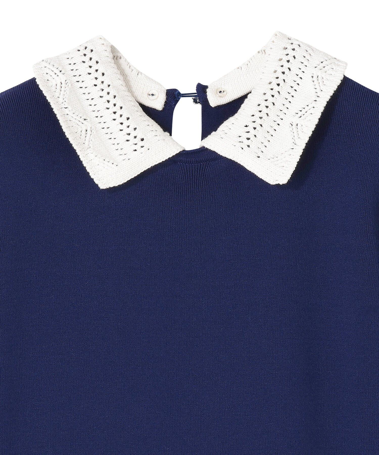 MARY QUANT「クロッシェカラーニットロング ワンピース」|ワンピース|