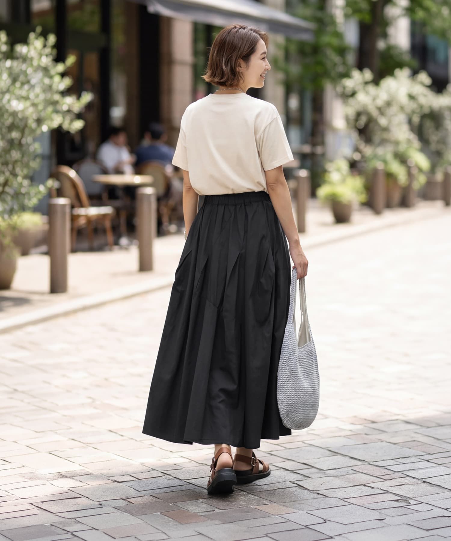 STYLE DELI「【selection】ランダムタック立体フォルムスカート」|スカート|