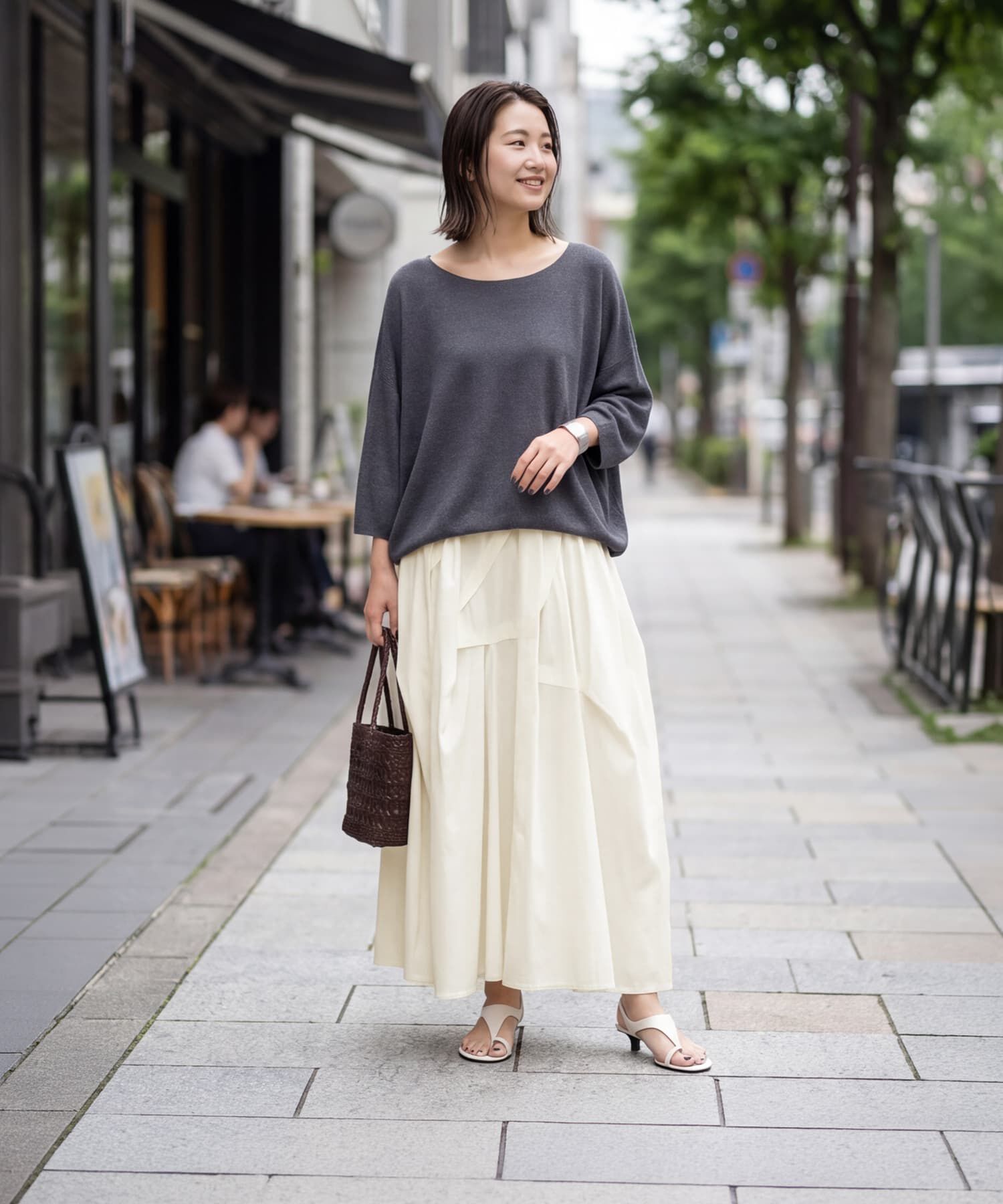 STYLE DELI「【selection】ランダムタック立体フォルムスカート」|スカート|