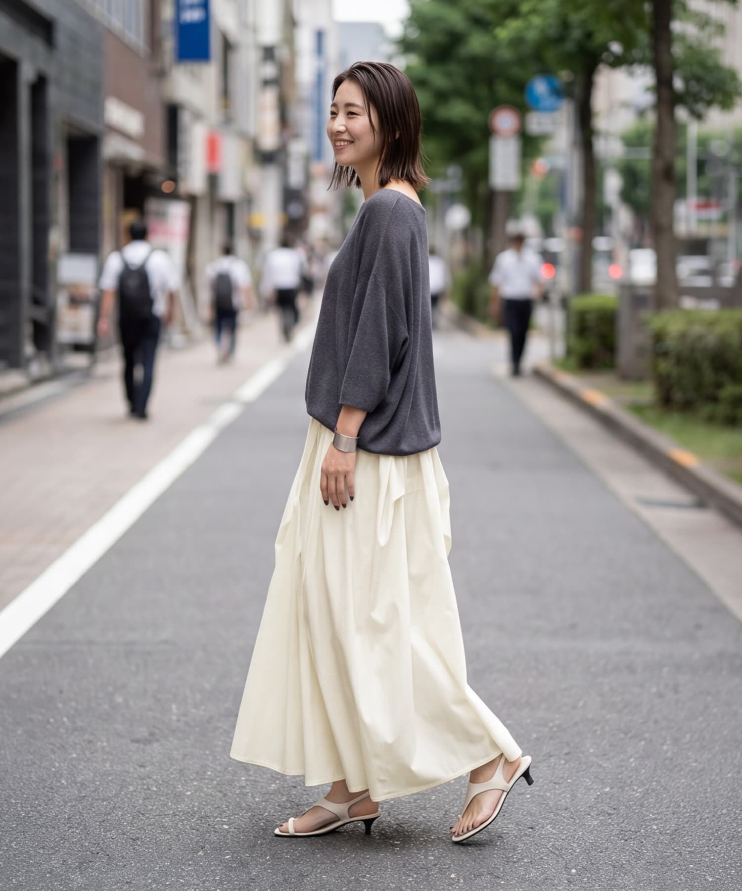 STYLE DELI「【selection】ランダムタック立体フォルムスカート」|スカート|