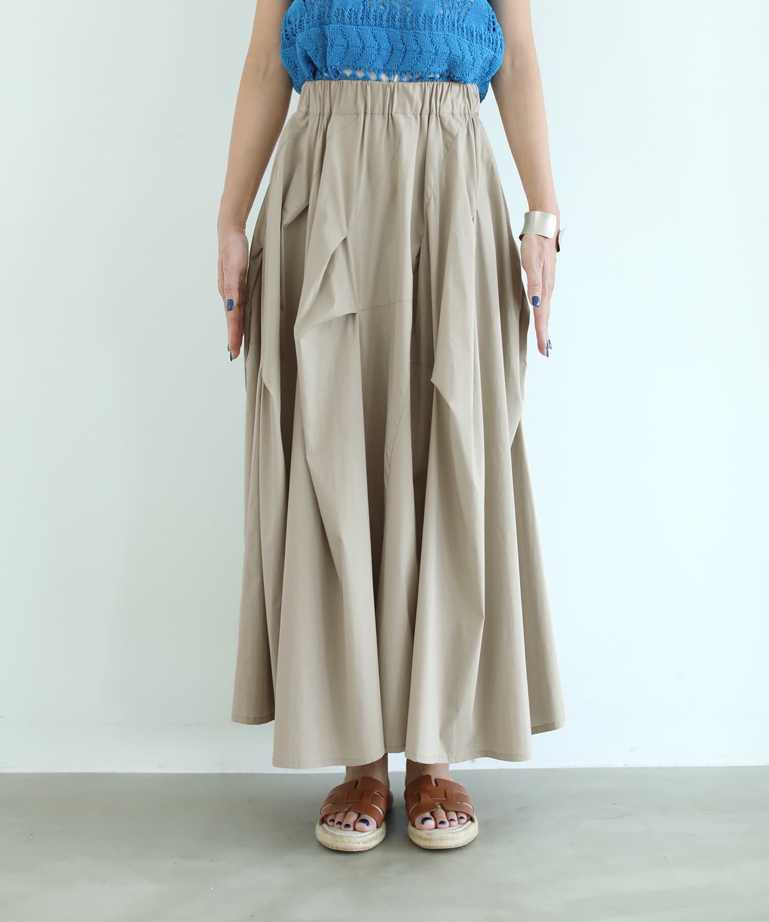 STYLE DELI「【selection】ランダムタック立体フォルムスカート」|スカート|