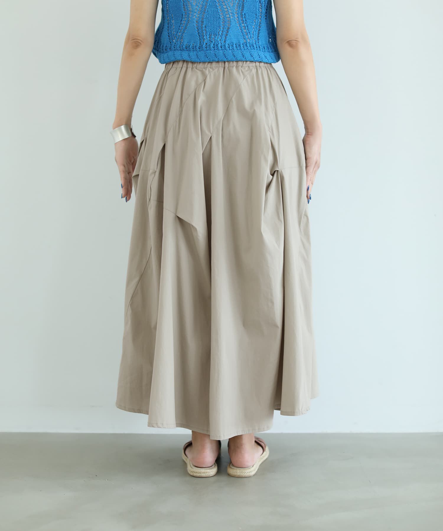 STYLE DELI「【selection】ランダムタック立体フォルムスカート」|スカート|