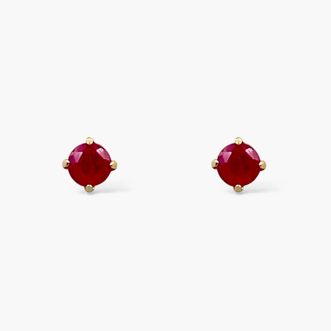 KAORU「スペクトラム ピアス／K10イエローゴールド ルビー」|ピアス|
