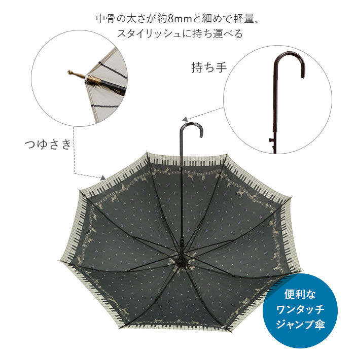 BACKYARD FAMILY「傘 レディース 長傘 通販 58cm 長傘 可愛い amusant sous la pluie」|傘|