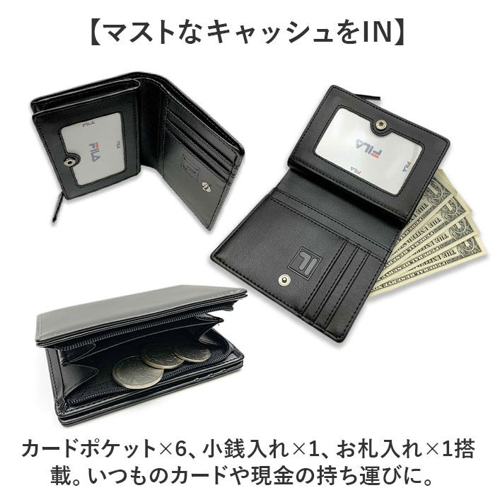 BACKYARD FAMILY「二つ折り財布 メンズ 小銭入れあり 通販 折財布 ファスナー 財布 さいふ サイフ レディース」|財布|
