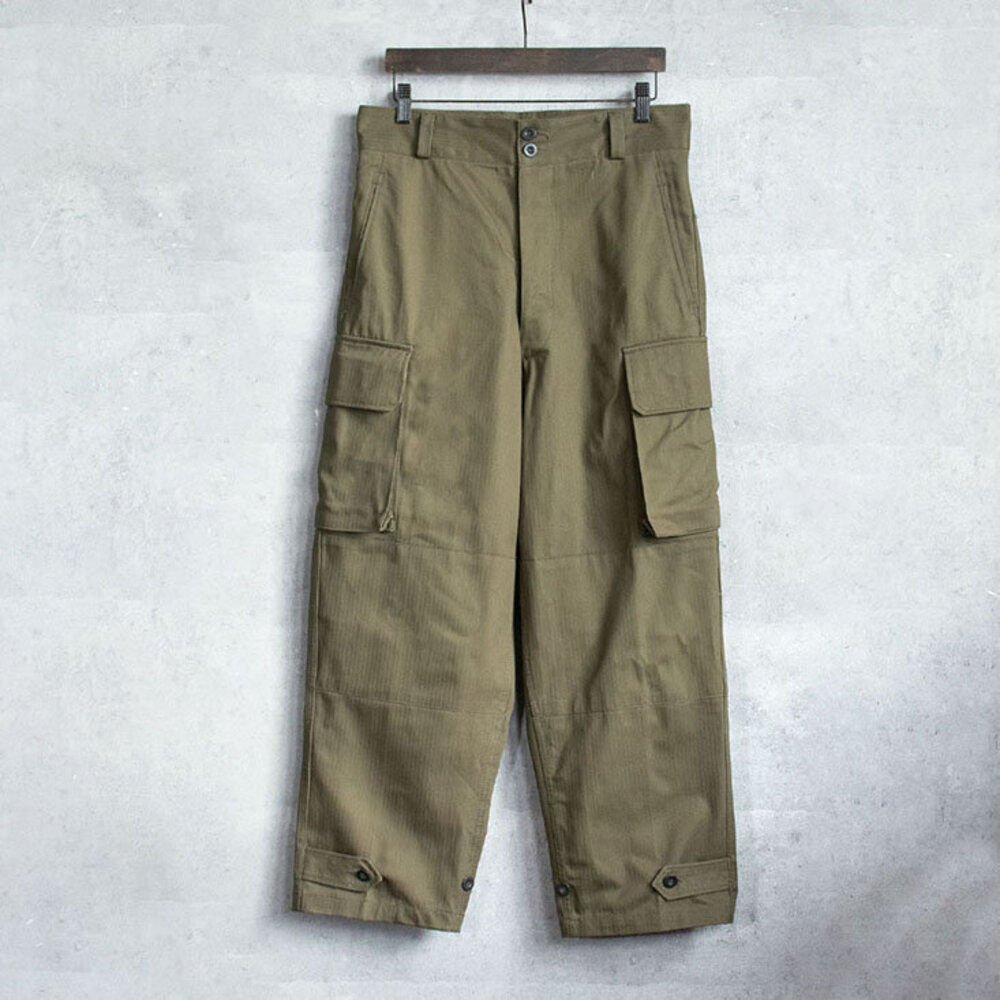 BACKYARD FAMILY「フランス軍 m47 パンツ 復刻版 通販 軍パン カーゴパンツ m-47 後期型 メンズ」|その他|グリーン1