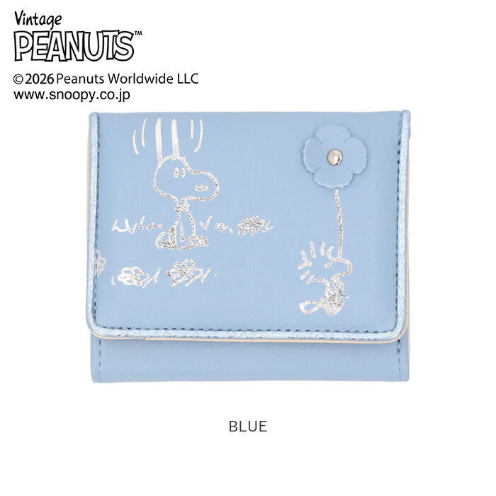 BACKYARD FAMILY「スヌーピー 財布 三つ折り 通販 SNOOPY 73513 レザー 箔押し 本革 三つ折り財布」|財布|