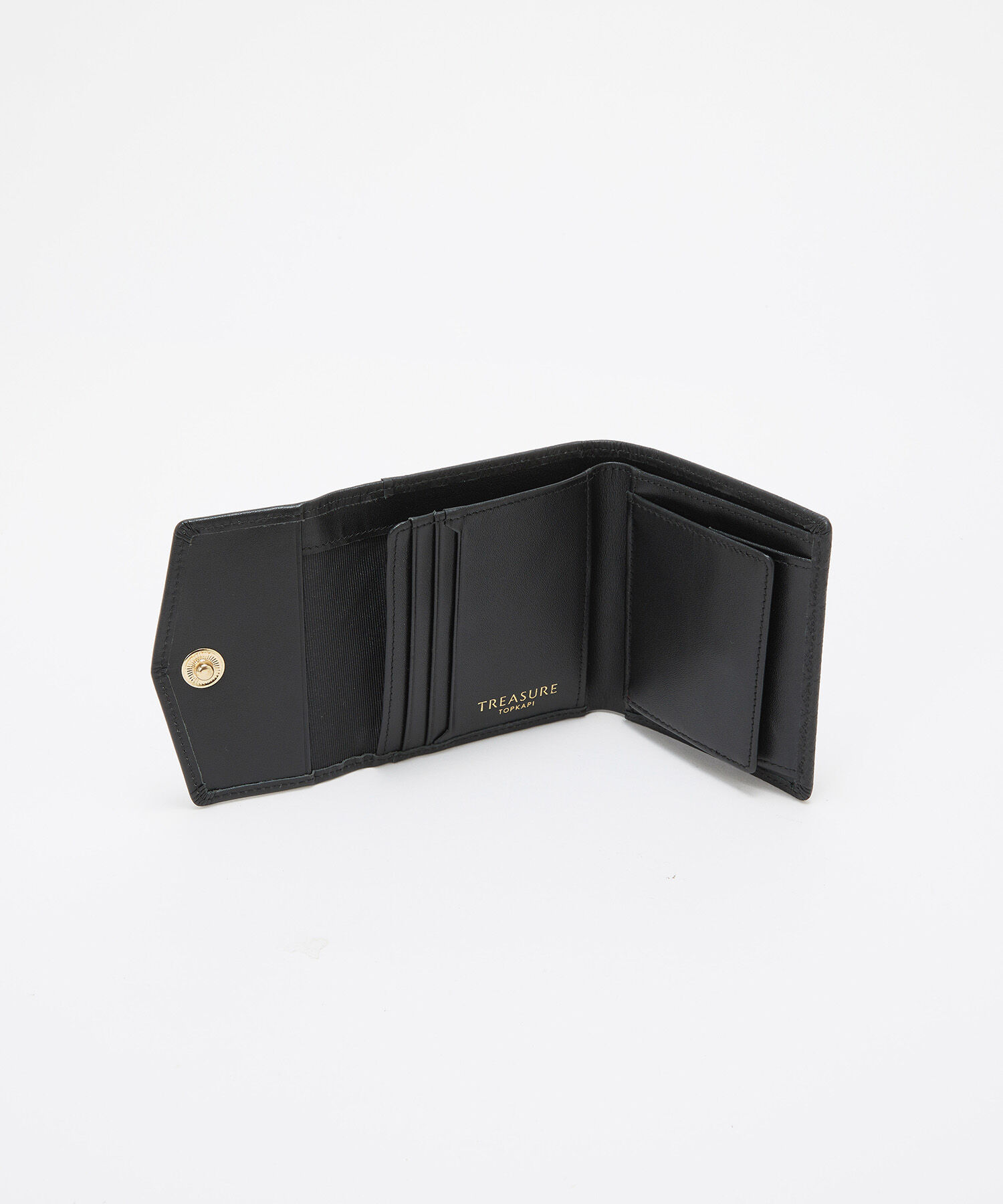 TOPKAPI TREASURE「【TREASURE TOPKAPI】スムースレザー 幾何柄 二つ折り財布」|財布|