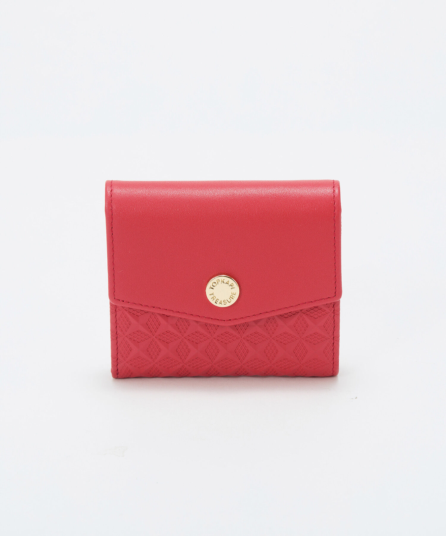 TOPKAPI TREASURE「【TREASURE TOPKAPI】スムースレザー 幾何柄 二つ折り財布」|財布|