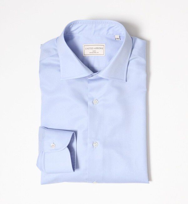 UNITED ARROWS「イージーケア AG ツイル セミワイドカラーシャツ  抗菌防臭」|シャツ・ブラウス|LT.BLUE