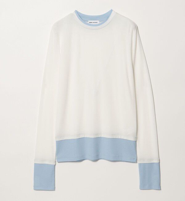 EMMEL REFINES「＜EMMEL REFINES＞EM ベアフライス クルーネック プルオーバー」|Tシャツ・カットソー|OFF WHITE