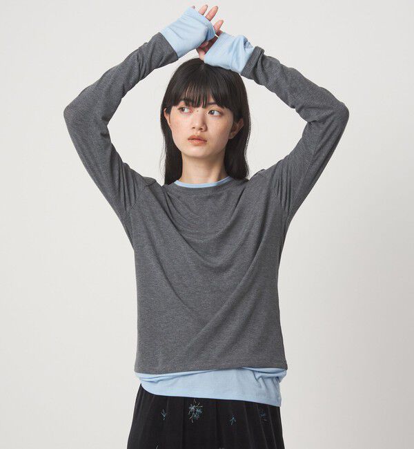 EMMEL REFINES「＜EMMEL REFINES＞EM ベアフライス クルーネック プルオーバー」|Tシャツ・カットソー|
