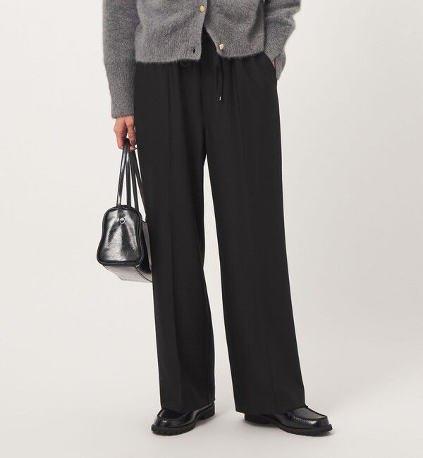 UNITED ARROWS green label relaxing「【結論シリーズ】ホッとニーハイフレアパンツ マシンウォッシャブル ストレッチ 帯電防止 」|その他|BLACK