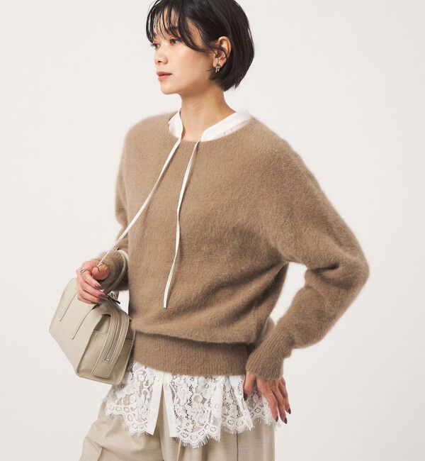 UNITED ARROWS green label relaxing「ヘアリー ニット プルオーバー」|ニット・セーター|