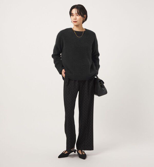 UNITED ARROWS green label relaxing「ヘアリー Vネック ニット プルオーバー」|ニット・セーター|