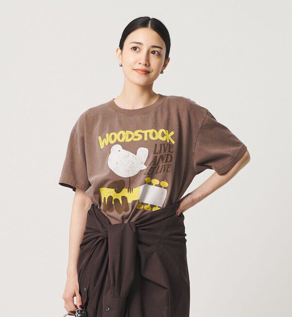 BEAUTY&YOUTH UNITED ARROWS「【別注】＜GOOD ROCK SPEED＞WOOD STOCK プリント Tシャツ」|Tシャツ・カットソー|MD.BROWN